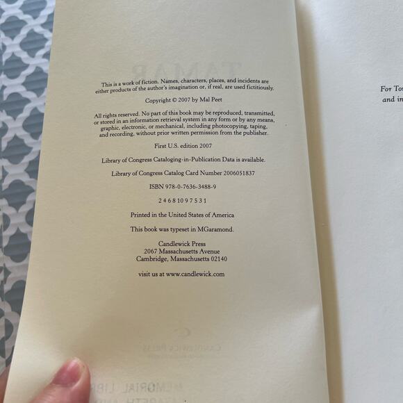 Tamar by Mal Peet Hardcover Book Pre-Loved - Picture 4 of 6